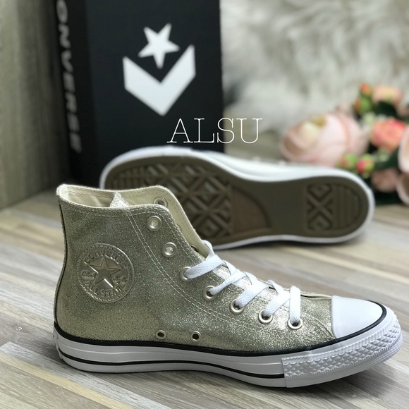 Converse Ctas HI Light Gold W AUTHENTIC - Picture 8 of 11